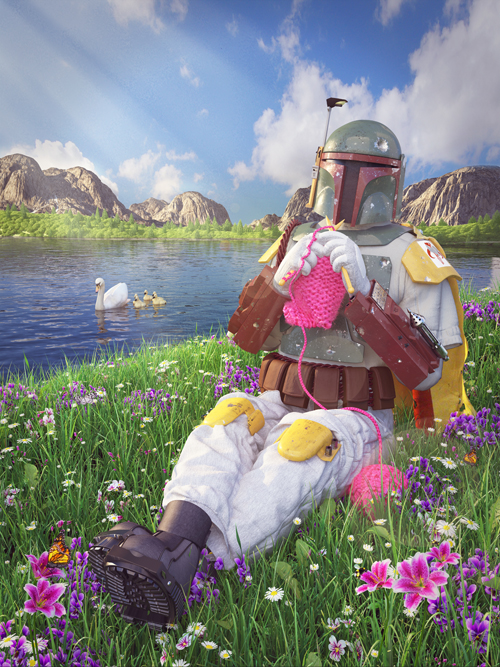 Boba Fett, by digital artist Kyle Hagey. Click to read our interview!