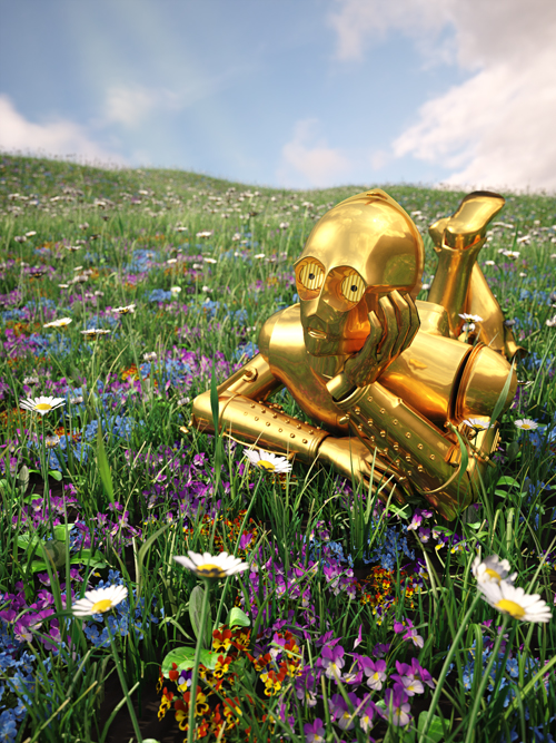 C3PO, by digital artist Kyle Hagey. Click to read our interview!